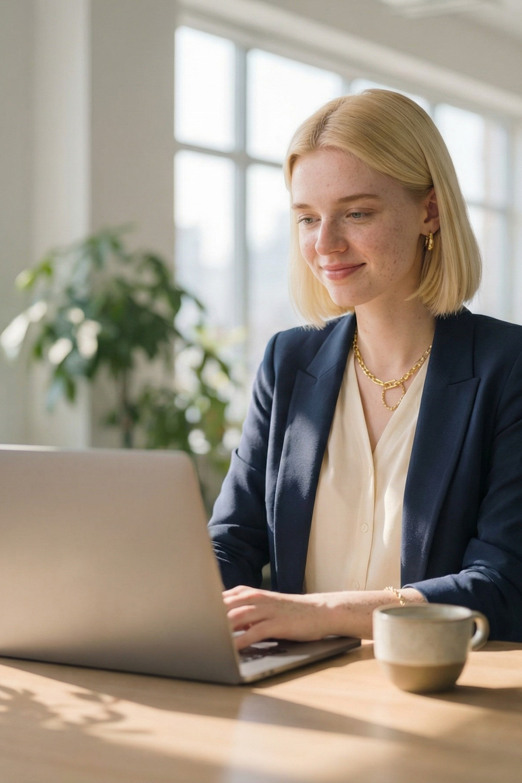 Person carefully editing a resume on screen, making targeted improvements