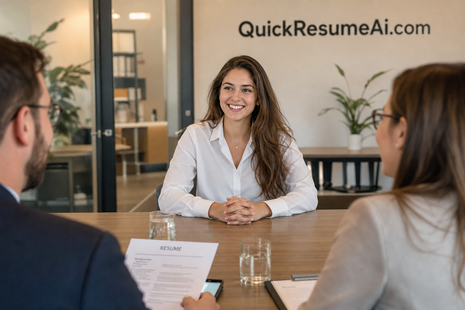 Professional building an ATS-optimized resume with the AI resume generator